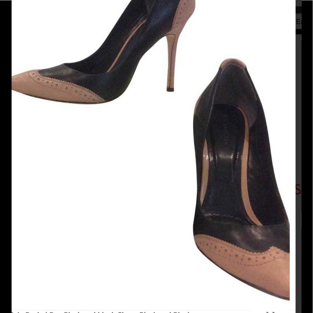 Rachel Roy Black and blush Heels.